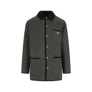 Valentino Vlogo Quilted Jacket – Green - NWT